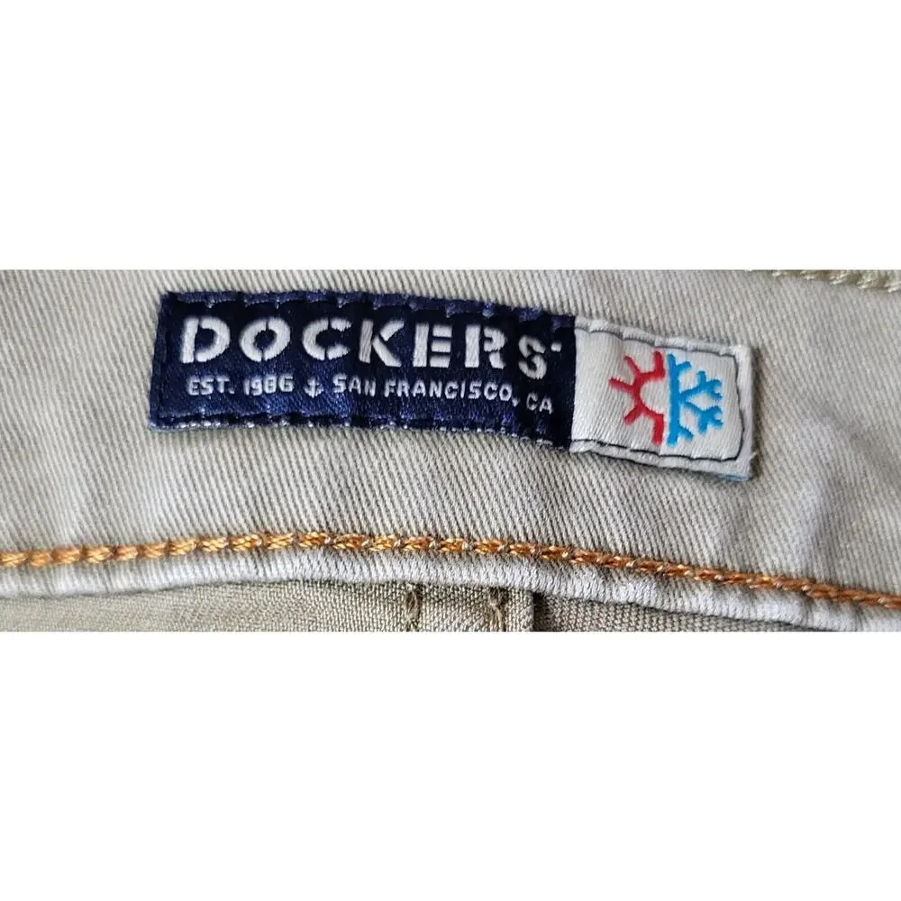 Dockers Khaki Pants Men Straight Fit 36 x 28 Cotton Twill